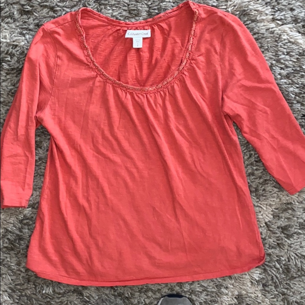 4/$20 SALE Rust 3/4 Sleeve Top